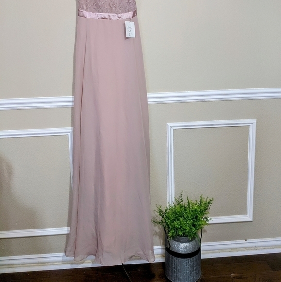 Lulu's Blush Lace Sleeveless Pink Maxi Dress NWT - Picture 3 of 8